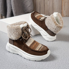 Non Slip Medium Tube Snow Boots Coldproof Warm Shoes