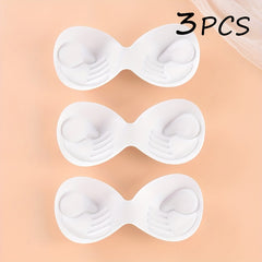 3pcs Soft Sponge Bra Insert Pads for Chest Enhancer Women's Lingerie Accessories
