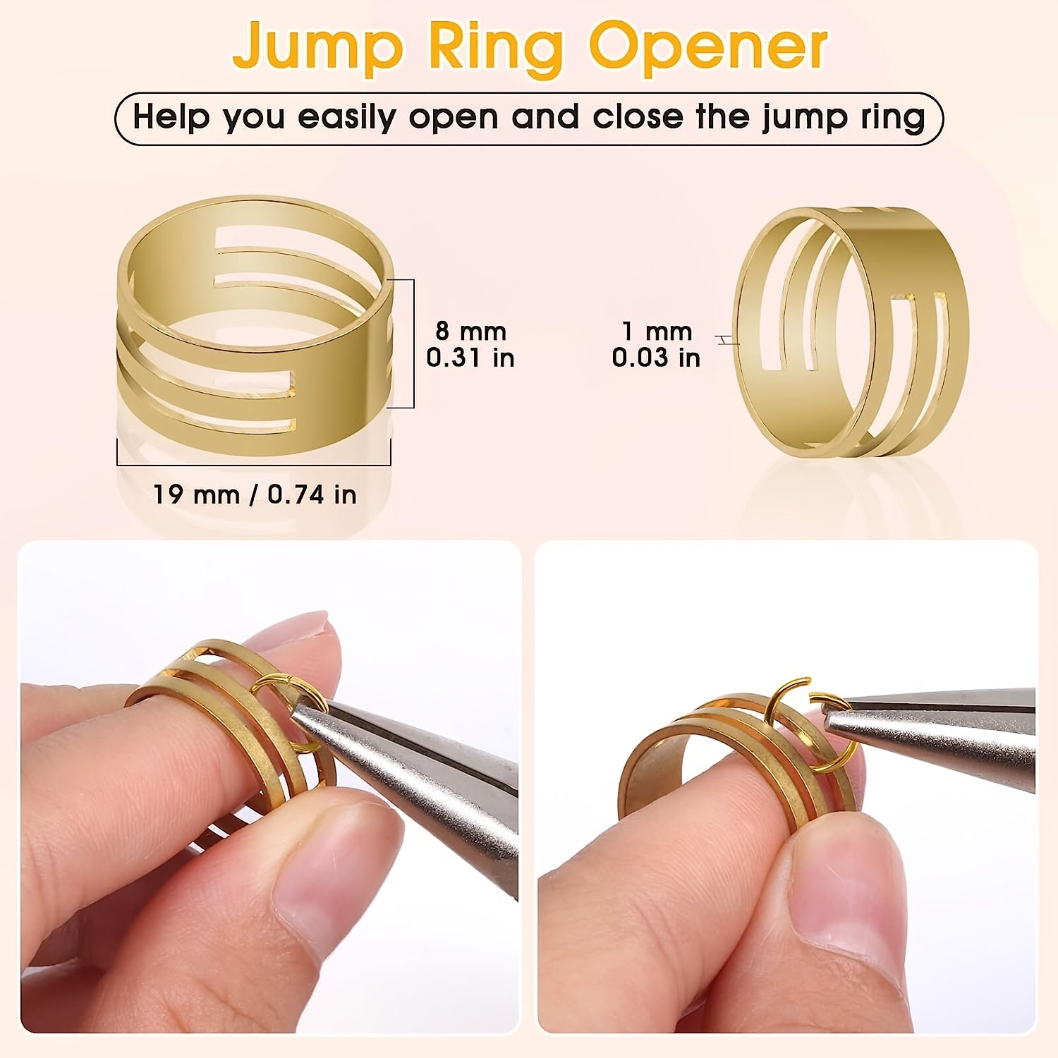 4600Pcs Silver & Golden Jump Rings w/ Tools for Jewelry Making