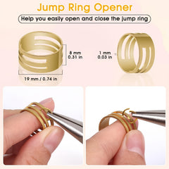 4600Pcs Silver & Golden Jump Rings w/ Tools for Jewelry Making