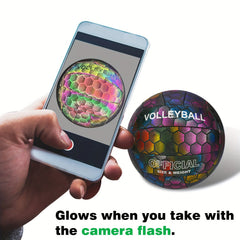 Fish Scale Reflective Volleyball Size 5 for Beach Training