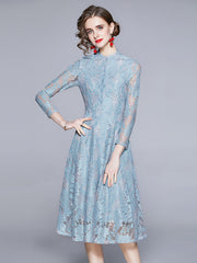 Lace Bridesmaid Dress Night Out Cocktail Women's Clothing