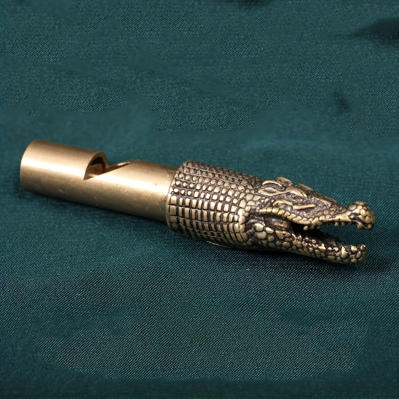 Retro Zodiac Whistle Brass Dragon Head Outdoor Emergency Supplies