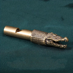 Retro Zodiac Whistle Brass Dragon Head Outdoor Emergency Supplies