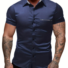 Men's Short Sleeve Casual Shirt for Summer