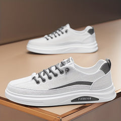 Men's Lace up Sneakers Casual Walking Shoes Comfortable
