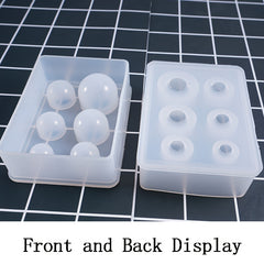2PCS Silicone Ball Mold for Resin Epoxy DIY Crafts