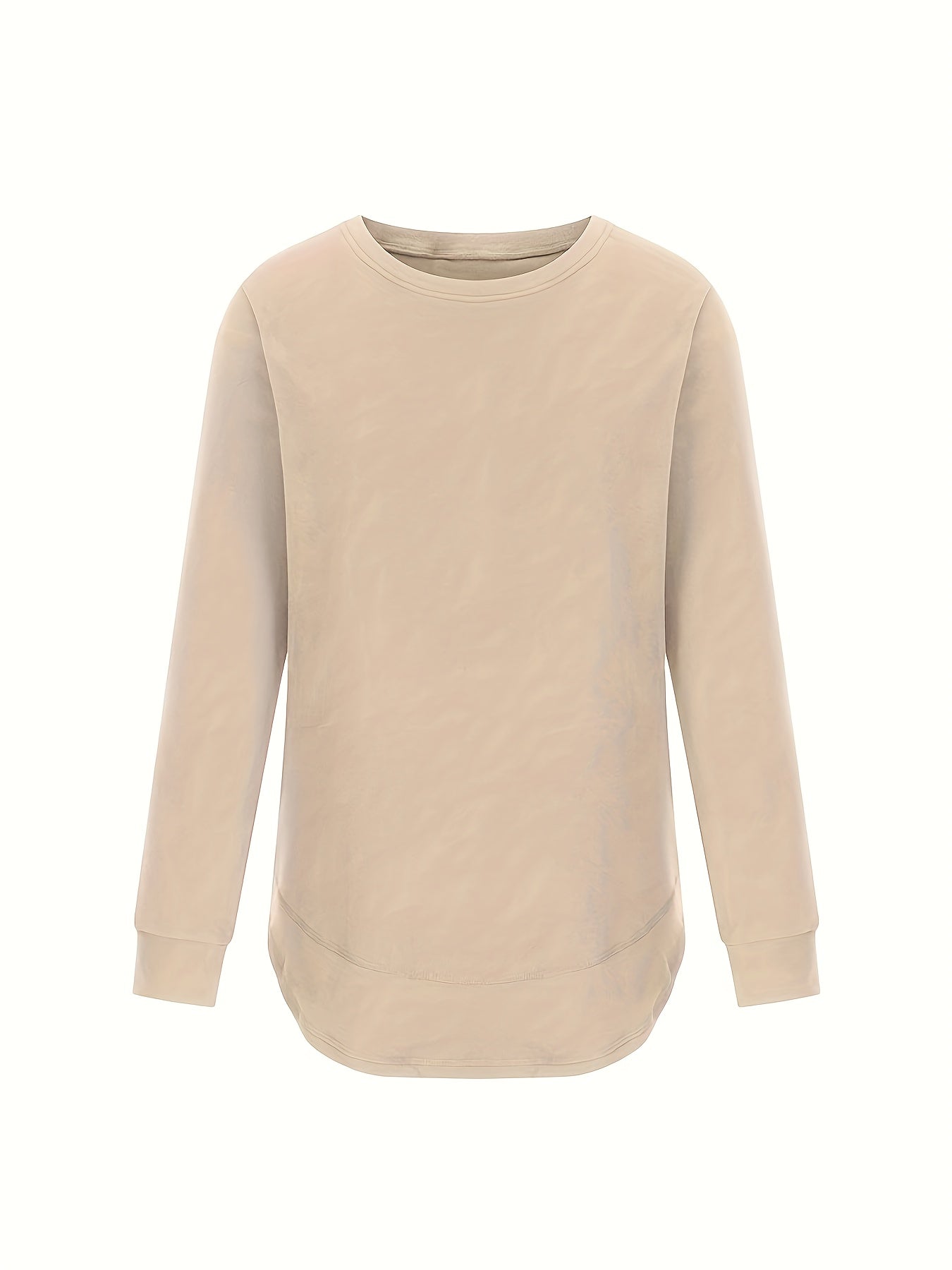 Women's Crew Neck Sweatshirt Long Sleeve Casual Sports Pullover Shirt
