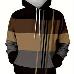 Christmas Element Pattern Hoodie For Men