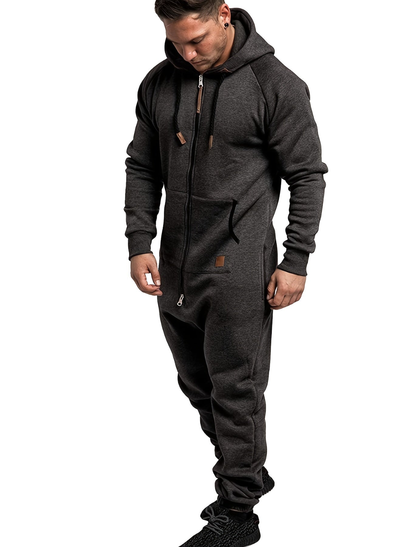 Men's Zipper One Piece Jumpsuit Romper Work Suit