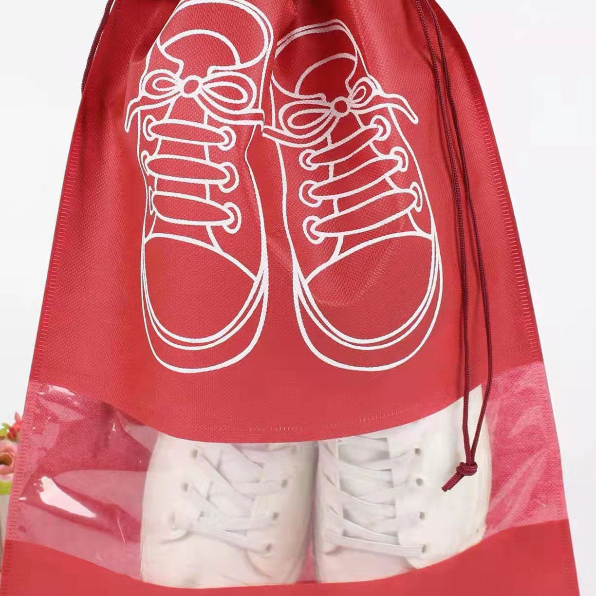 1pc Non-woven Dust Shoe Bag Travel Shoe Cover Storage Bundle Mouth Bag