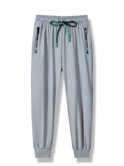 Boys Letter Graphic Quick drying Trousers Drawstring Waist Thin Casual Sport Jog