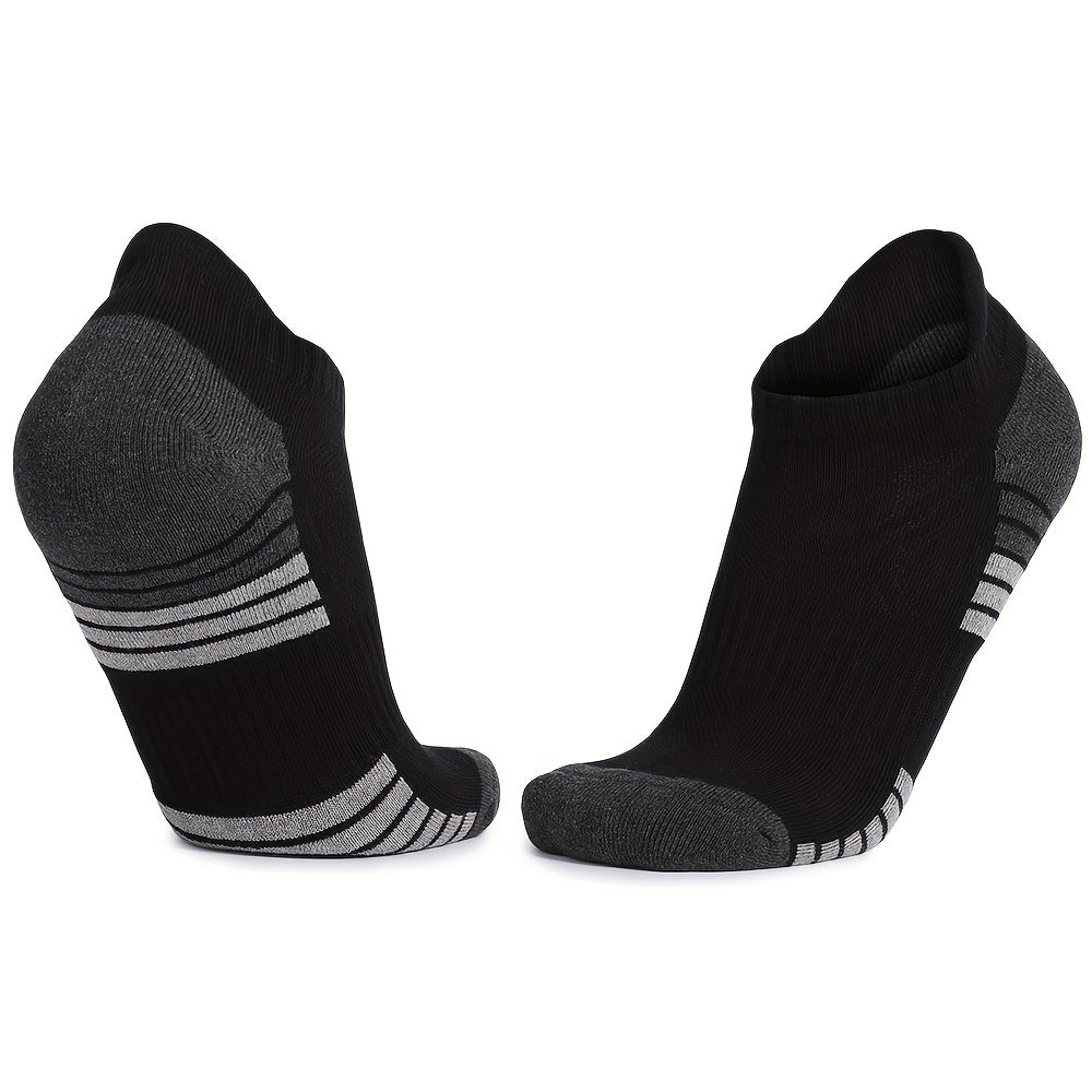 6pairs Men's Breathable Cotton Ankle Socks for Running Hiking Sports