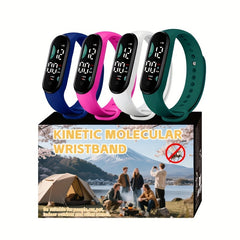 4pcs Set Touch Screen LED Sports Watch Men's Women's Outdoor Wristband