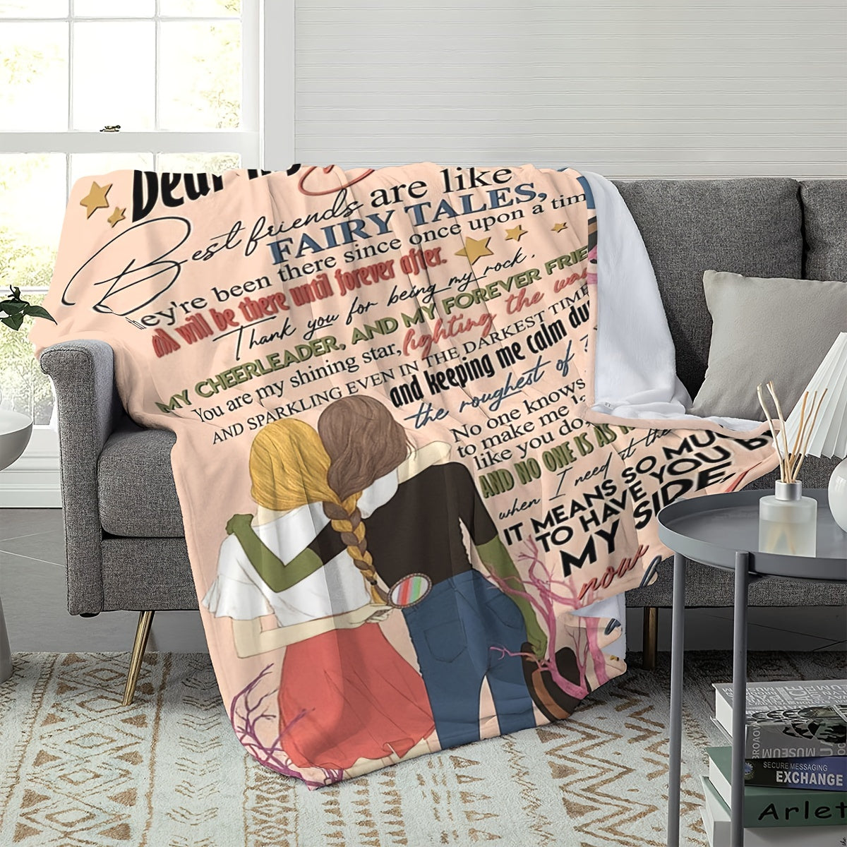 Christmas Decoration To My Bestie Friendship Blanket Birthday Gift For Girls