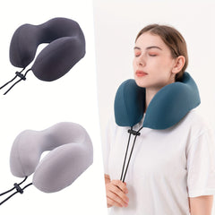 Memory Foam U-Shaped Camping Neck Pillow