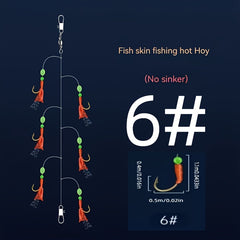 Bionic Fish Skin Stringer Hook Barbed Fishing Hook