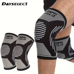 2pcs Silver Fiber Silver Ion Sports Knee Pads Anti odor Breathable Knitted