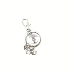 Cute Kitty Paw Charm Key Chain Stainless Steel Keychain Bag Pendant