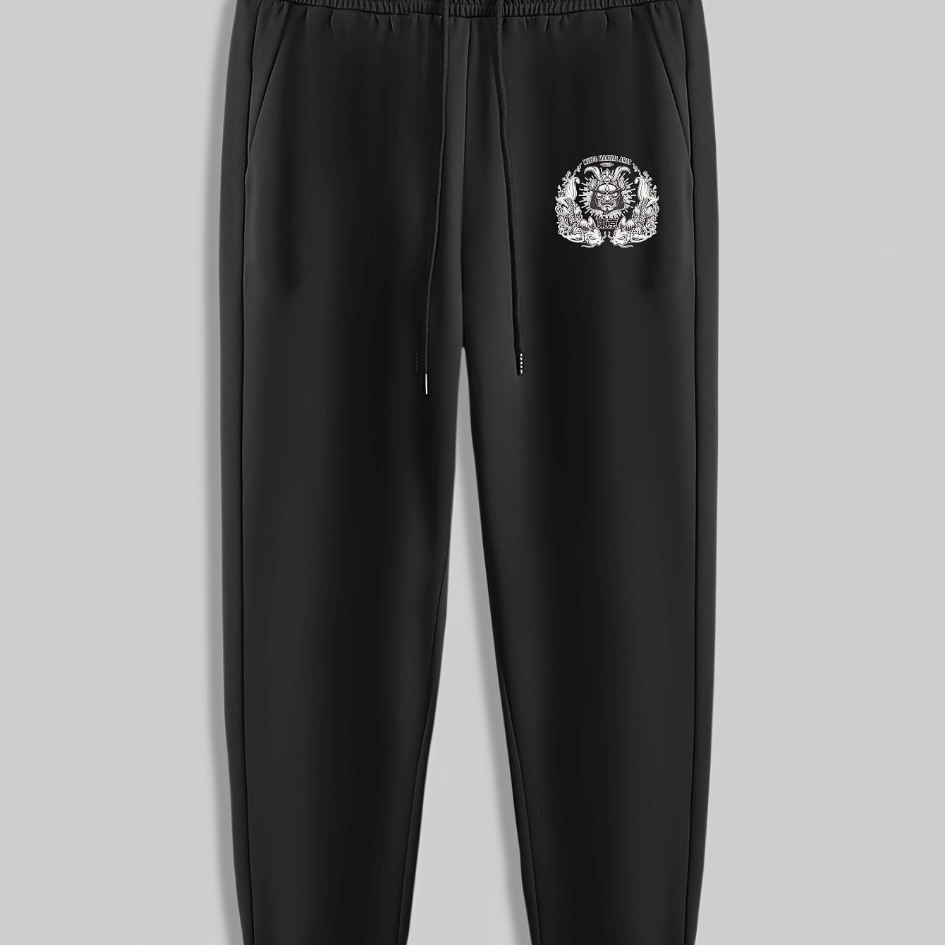 Lion Print Men's Pants Drawstring Sweatpants Casual Trousers
