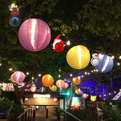 Christmas Honeycomb Ball Lantern Pendant Hanging Ornament Decor