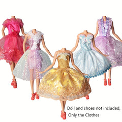 Mini Doll Dress Summer Casual Outfit Lace Ruffles Tiered Skirt Mixed Pink Purple