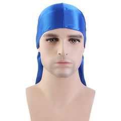 2pcs Bandana Pirate Hat Silk Durag Turban Hijab Hat For Men Women