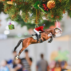 Acrylic Horse Riding Enthusiasts Mirror Decorative Pendant