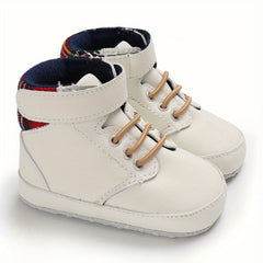 Baby Boys Toddler Anti-Slip Soft Bottom Boots, Spring/Autumn