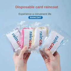 5pcs Waterproof Portable Rain Ponchos - Convenient and Disposable