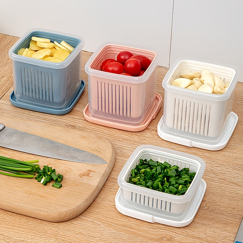 Thickened Double Layer Fresh Keeping Box Refrigerator Crisper