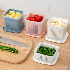 Thickened Double Layer Fresh Keeping Box Refrigerator Crisper