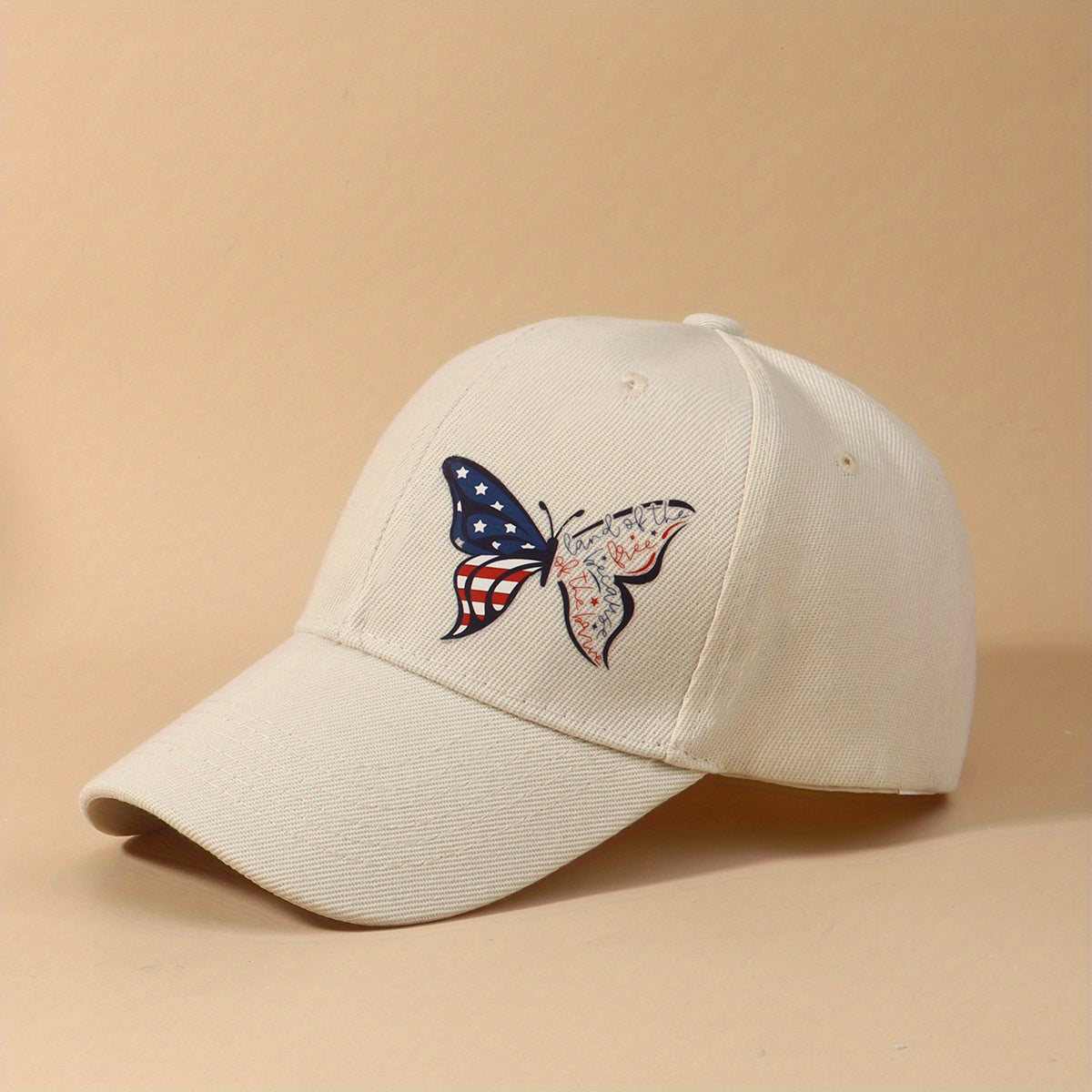 Flag Butterfly Baseball Cap Printed Dad Hat Independence Sun Hats