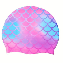 Silicone Mermaid Unicorn Swimming Cap for Long Short Hair