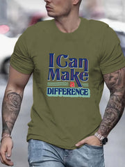 Men's Graphic Active T-shirt for Summer