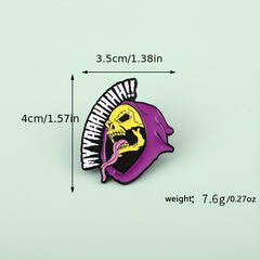 Paint Dripping Halloween Decoration Brooch Metal Clothing Accessories