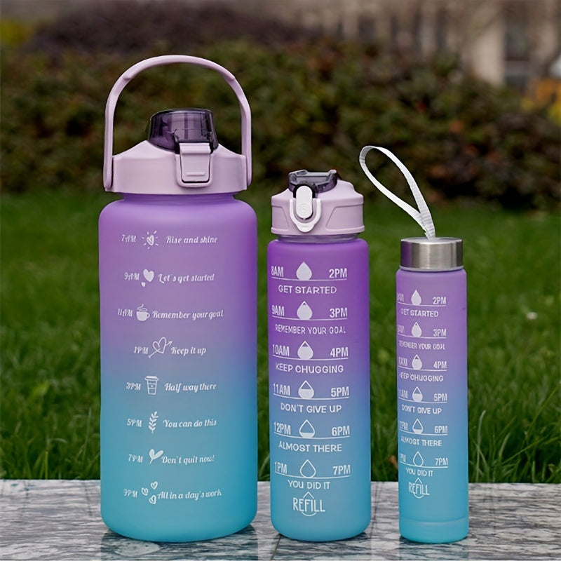 3pcs High Temp Resistant Water Bottles Perfect For On the Go