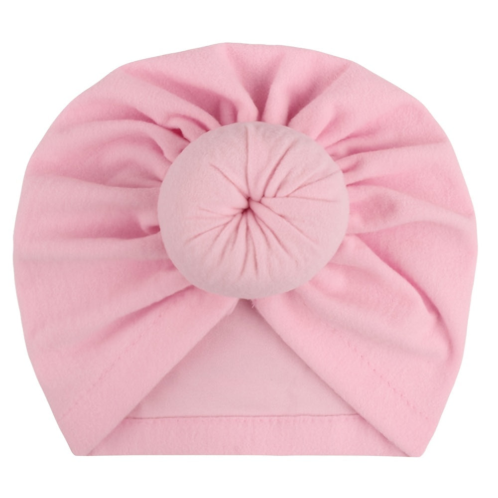 Newborn Infant Knotted Turban Headwrap Hat for Baby Boys and Girls
