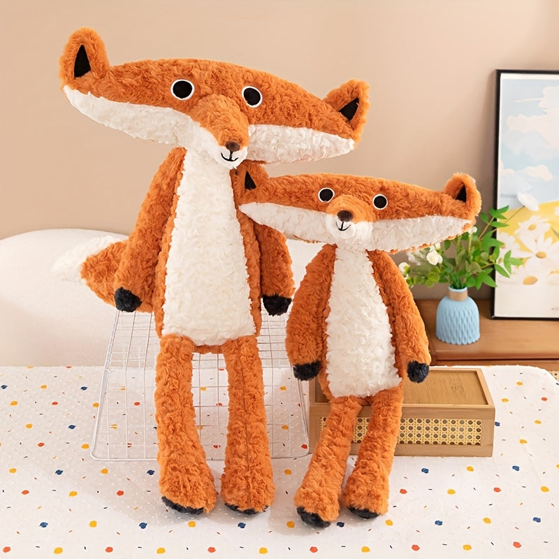 Large Lovely Fox Plush Doll Soft Plush Toys Stuffed Animal Funny Fox Doll