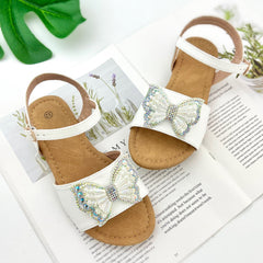 Toddler Baby Girls Rhinestone Butterfly Sandals