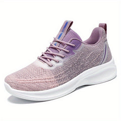 Women's Knitted Sports Shoes Low Top Running Sneakers