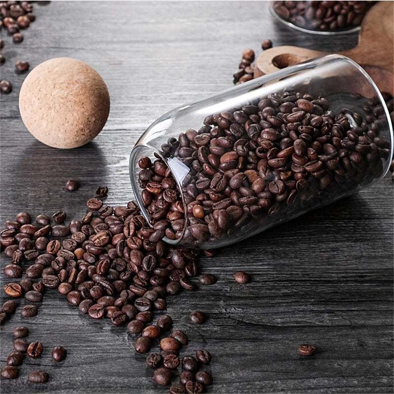 Coffee Bean Sealed Storage Jar with Cork Plug