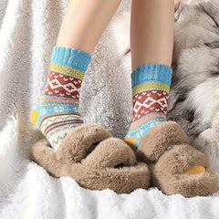 10 Pairs Vintage Ethnic Style Crew Socks