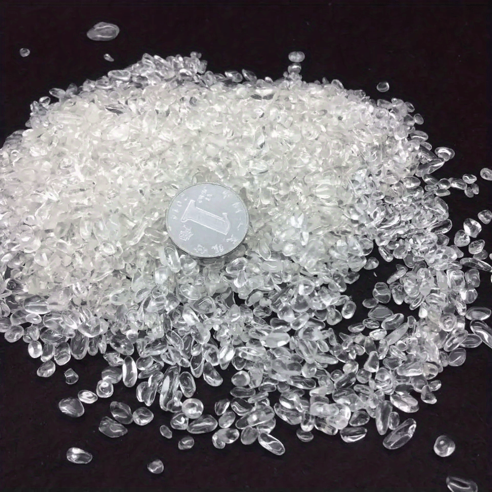 Natural Quartz Chips Crystal Gravels Gem Gravel Chip Polished Tumble Stones 50g