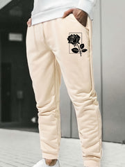 Men's Floral Print Casual Joggers Pants