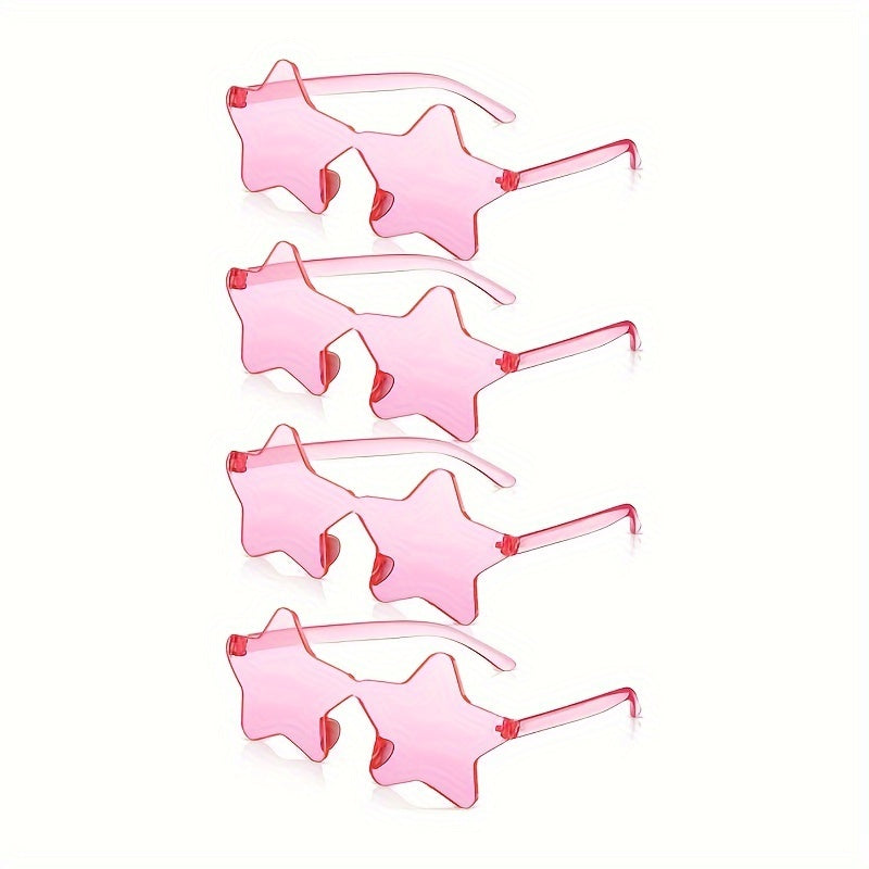 4pcs Pentagram Sunglasses Candy Glasses For Party