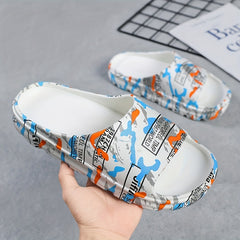 Men's Cloud Slides Lightweight Non Slip Slippers Indoor Outdoor Shower Bathroom