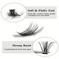 Fluffy Cluster Lashes 9-13mm Mixed Style False Eyelashes