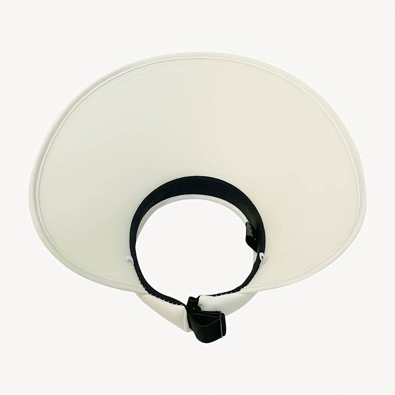 Breathable Solid Visor Hats Wide Brim UV Protection