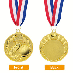 Golden Football Medal 5.08 cm for Soccer Competitions